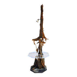 Monumental Driftwood Floor Lamp With Table