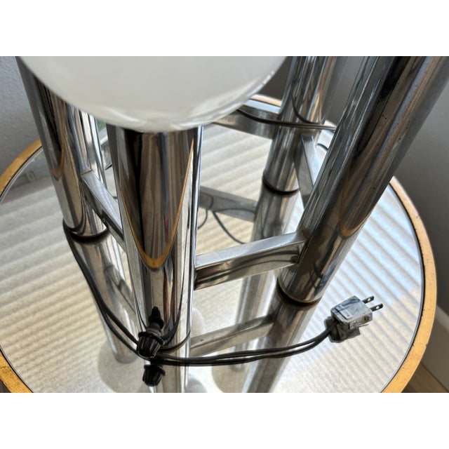 Austrian Mid-Century Modern Five-Light Chrome Skyscraper Table Lamp, Kalmar Style, 1960s For Sale - Image 12 of 17