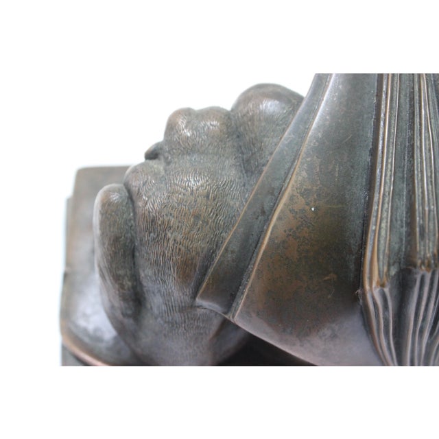 Monkey Bookends 1920s Rare Evolution Controversy Jennings Brothers- A Pair For Sale - Image 10 of 13