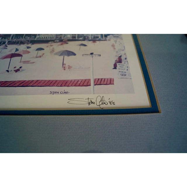 Printmaking Materials Vintage Los Angeles Stanley Cline Signed Lithograph For Sale - Image 7 of 13