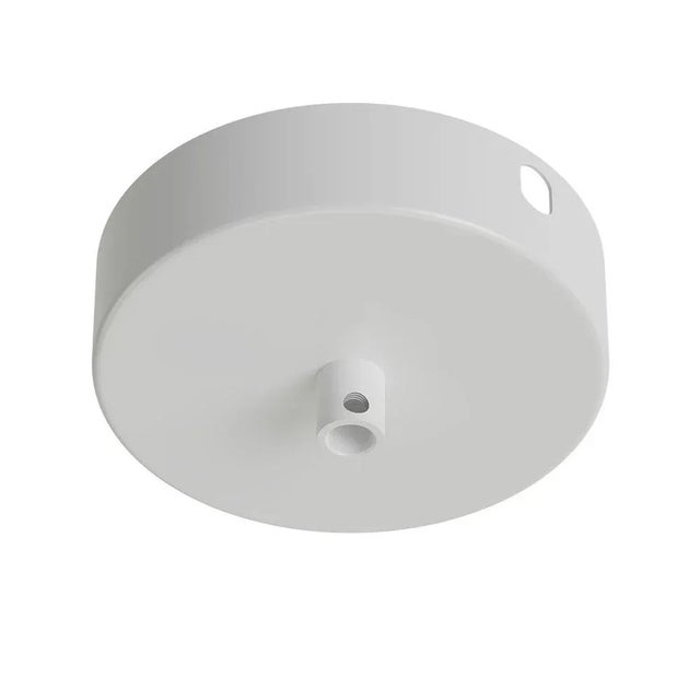 Vintage French Industrial White Enamel Pendant Lamp For Sale - Image 6 of 7