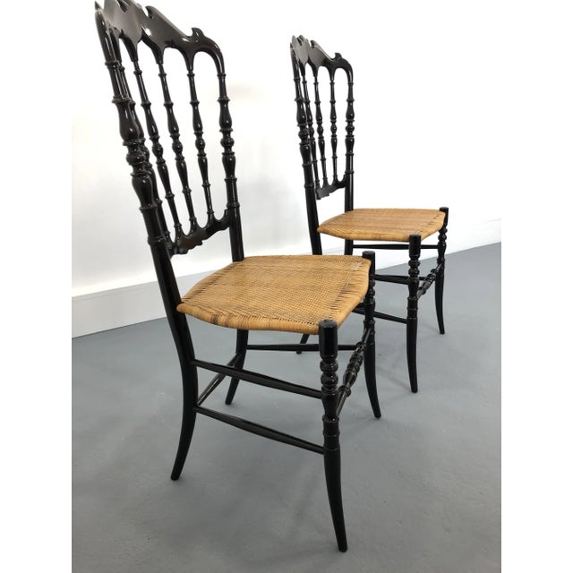 Brown Set of Chiavari Chairs from Gasparini Chairs, Italy For Sale - Image 8 of 12