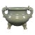 Vintage Chinese Longquan Celadon Porcelain Incense Burner | One of a Kind, Sculpted Dragon‑Shaped Handles For Sale
