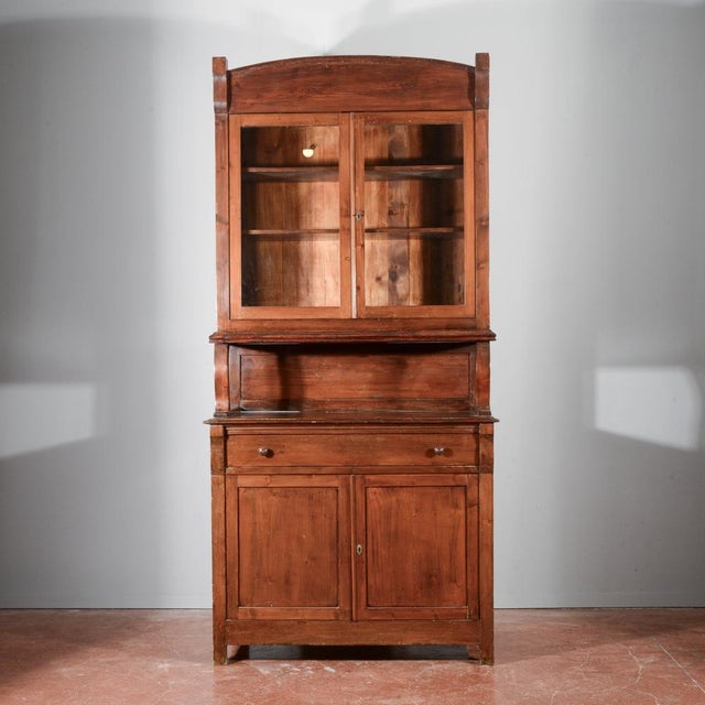 Liberty Double Body Display Cabinet in Fir, 1920s For Sale - Image 9 of 18