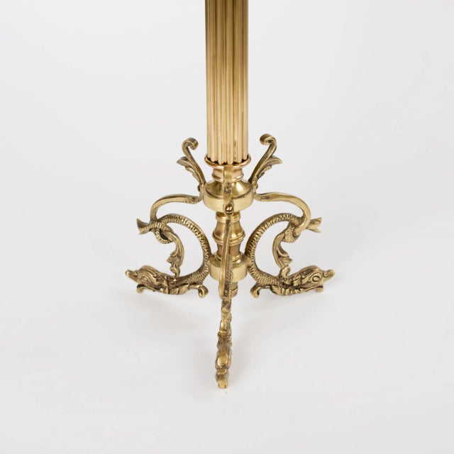 1960s Brass Seahorse Floor Standing Ashtray For Sale - Image 6 of 7