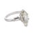 1930s Art Deco Gia 3.19 Carat Old Cut Marquise Diamond Platinum Engagement Ring, Size 4.25 For Sale - Image 4 of 6