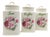 English Staffordshire Ironstone Storage Canisters from D&N England, 1970s, Set of 3 For Sale
