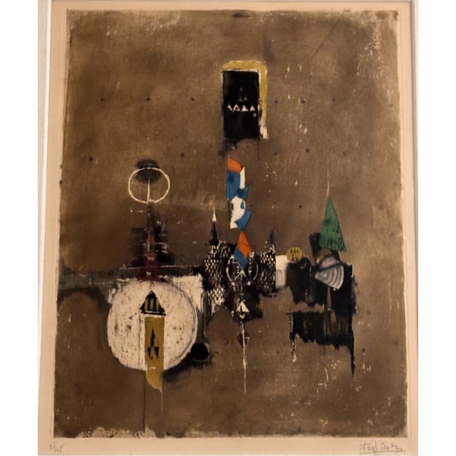 Johnny Friedlaender Abstract Aquatint Etching c.1970 For Sale - Image 4 of 8