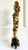 A very tall and slender Chinese scholar rock of Taihu type in an elegant Lingzhi mushroom form well-balanced on a custom-...