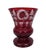 FREE SHIPPING ANYWHERE IN THE CONTINENTAL US! This is a LARGE vintage Bohemian ruby red cut to clear vase. Has a number of...