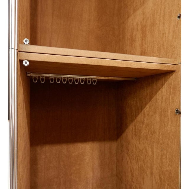 Wardrobes in Brown Suede and Metal by Guido Faleschini, 1960s, Set of 2 For Sale - Image 9 of 14