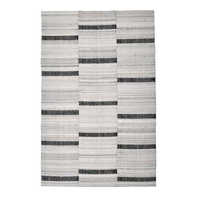 1970s Turkish Home Living Stripe Kilim Rug For Sale