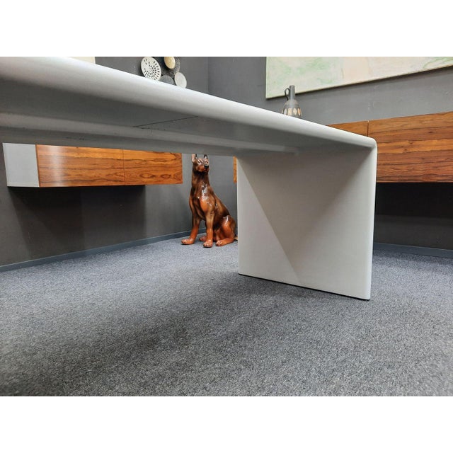 Plastic Vintage Space Age Fiberglass Desk, 1970s For Sale - Image 7 of 13