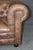 Pair of English Custom Chesterfield Brown Distressed Leather Tufted Club Chairs For Sale - Image 9 of 10