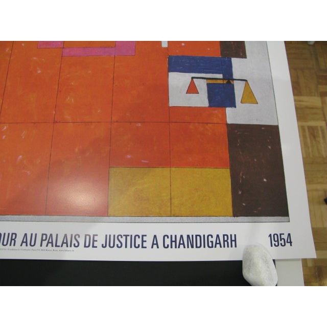 Red Vintage Tapestry from Le Corbusier, 1999 For Sale - Image 8 of 12