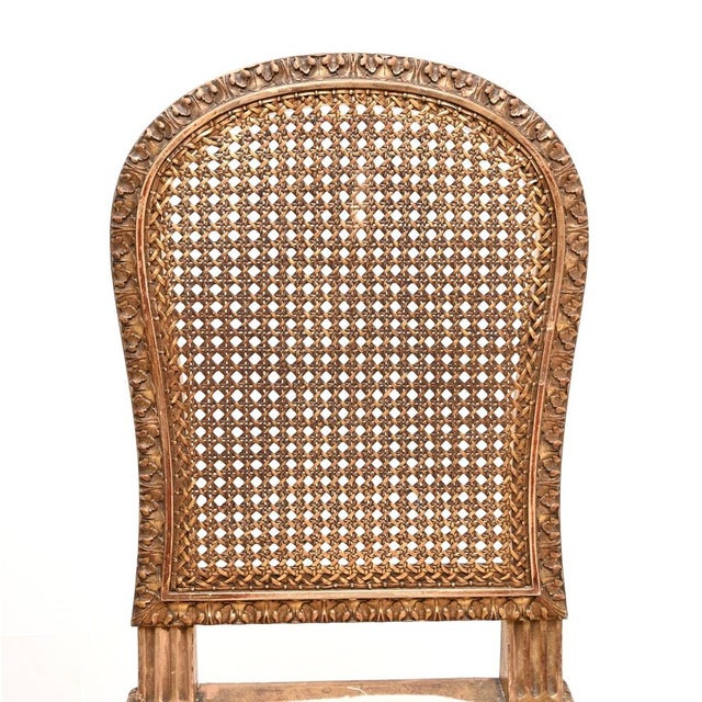 Late 19th Century Antique French Gilt Wood Side Chairs, 1890, Set of 2 For Sale - Image 5 of 11