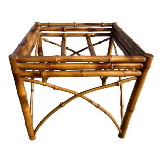 Coastal Bamboo Stool/No Cushion For Sale