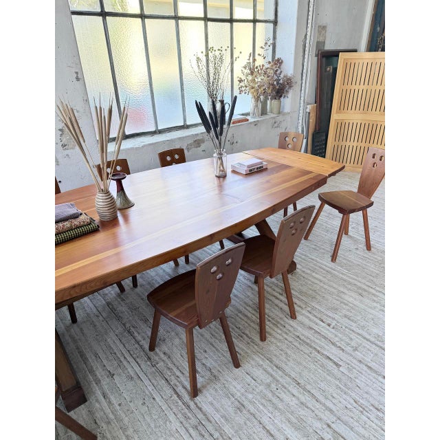 Table and Chairs Set by Malmvall, 1950s, Set of 9 For Sale - Image 12 of 18