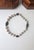 A baroque light-gray pearl collar necklace with charcoal crystal‑encrusted accent beads, that converts into two bracelets,...