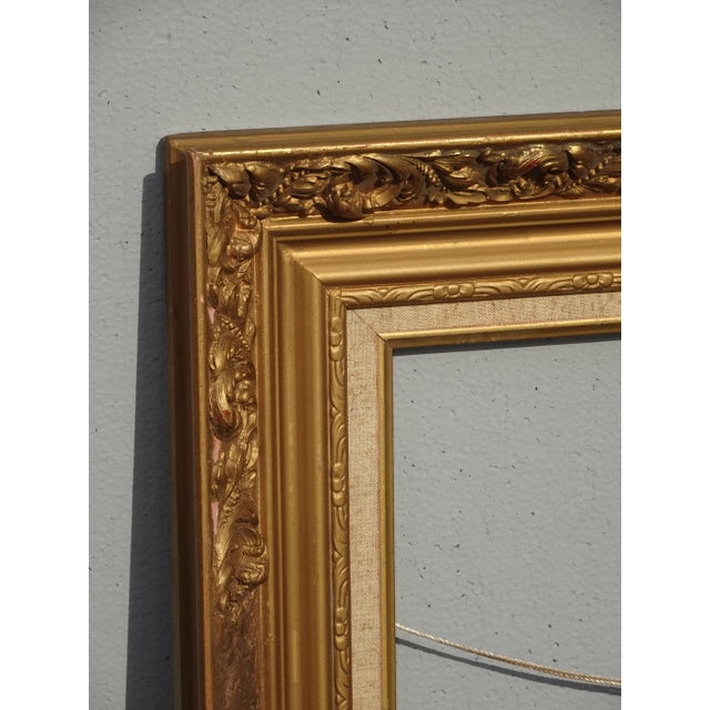 Gold Vintage French Provincial Gold Wall Mantle Picture Frame #3 For Sale - Image 8 of 13