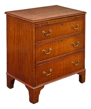 English Bachelors Small Chest or Bedside Cabinet of Mahogany
