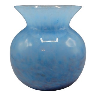 Italian Hand Blown Murano Vetro Eseguito Vase For Sale