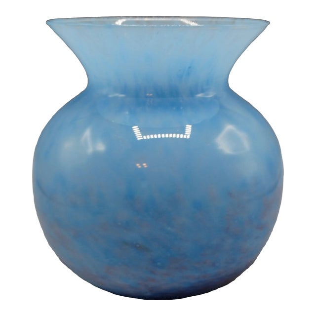 Italian Hand Blown Murano Vetro Eseguito Vase / Italian Modern / Hollywood Regency For Sale