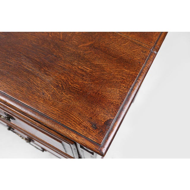 French Rustic Chest of 3 Drawers in Oak, 1850s For Sale - Image 12 of 16