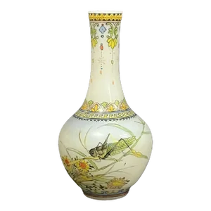 Micro Painted Shanghai Glass Vase