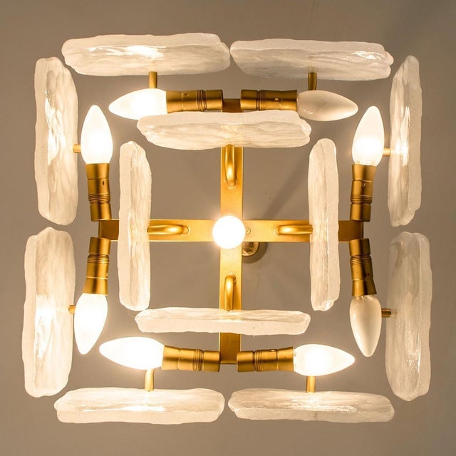 Glass and Brass Light Fixtures by J.T Kalmar, Austria, 1960s For Sale - Image 16 of 18