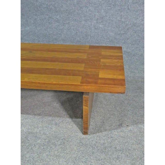Mid-Century Modern Mid-Century Modern Oak Coffee Table For Sale - Image 3 of 7