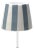 Zafferano Ceramic Gray Striped Shade for Poldina Lido Lamp For Sale
