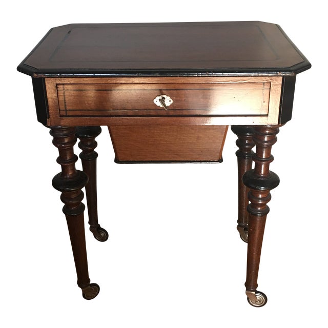 Antique Mahogany Sewing Table Chairish