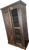 Antique Hand-Carved Wood Wardrobe with Carved Doors and Iron Grille, Bali, Indonesia, 1920s For Sale - Image 10 of 18