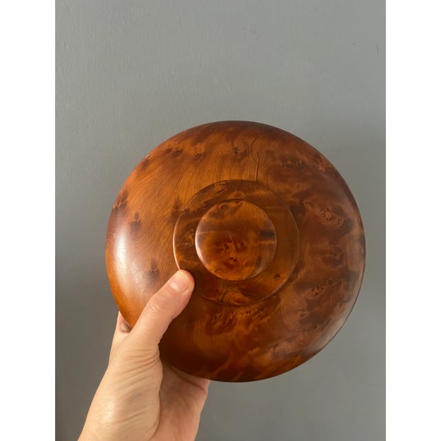 1960s 1960s Lidded Burl Wood Box For Sale - Image 5 of 11