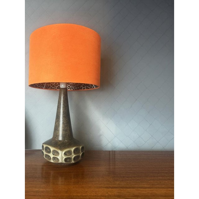 Mid-Century Modern Vintage Danish Ceramic Table Lamp by Marianne Stark for Michael Andersen, 1960 For Sale - Image 3 of 12
