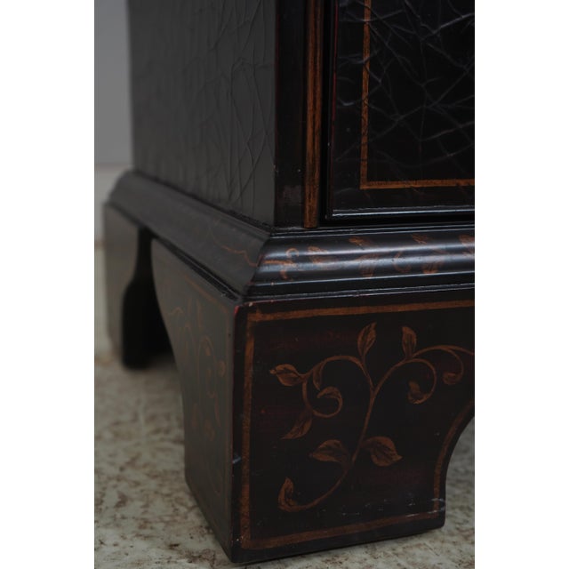 1990s Baker Milling Road Crackle Finish Black Chest For Sale - Image 11 of 17