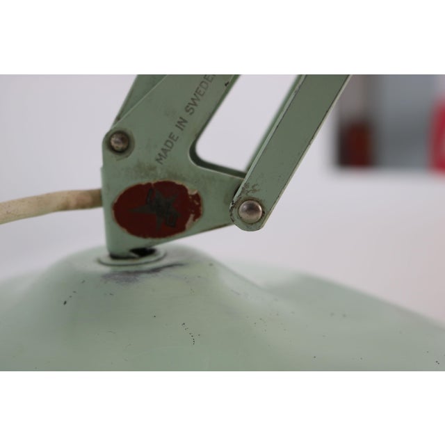 Mid-Century Spring-Balanced Adjustable Desk Lamp from Ledu, Sweden, 1950s For Sale - Image 9 of 18