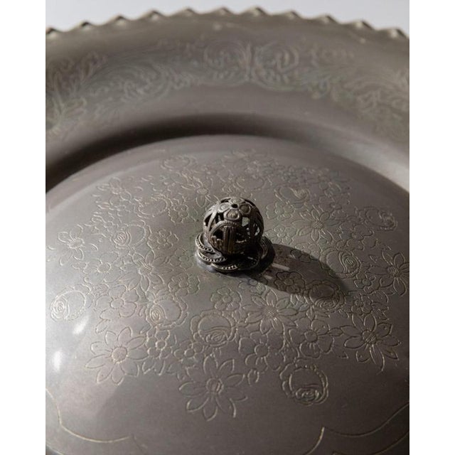 Metal Vintage Silver Plated Lidded Bowl, 1960s For Sale - Image 7 of 11