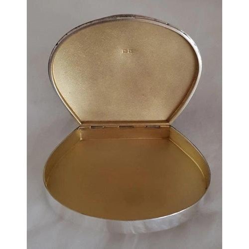 Gold Antique George V Sterling Silver Tobacco Box from Percy James Finch, 1922 For Sale - Image 8 of 18