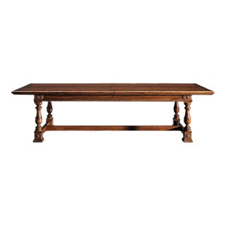 Italian Venetian Walnut Dining Table For Sale