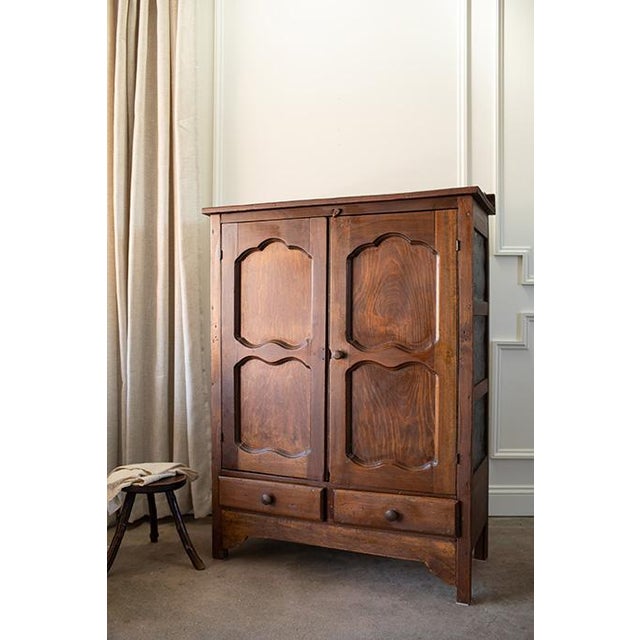A beautiful 19th century Early American primitive pie safe, handcrafted from solid wood with decorative punched tin panels...