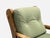 1960s Danish Modern, Oak, Green Nubuck, Brutalist Lounge Chair, Denmark, 1960s For Sale - Image 5 of 10