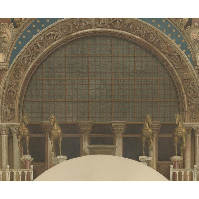 Ongania, Illustration of the Main Portal of the Basilica of San Marco, 1881, Print For Sale - Image 4 of 10