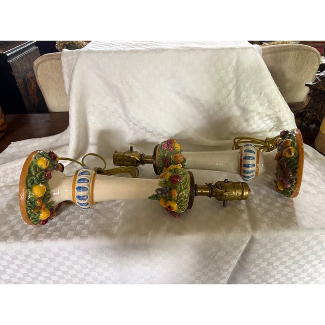 1940s Style After Dellarobbia Italian Lamps - a Pair For Sale - Image 9 of 18