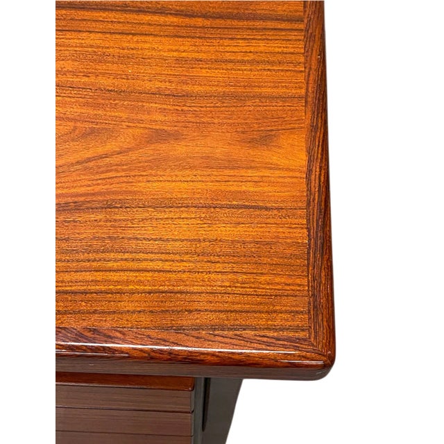 Wood Mid 20th Century Danish Rosewood Executive Desk For Sale - Image 7 of 14