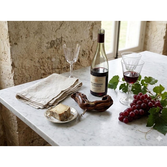 A beautifully rustic mid‑century French corkscrew crafted from authentic old‑vine grapevine wood, complete with its...