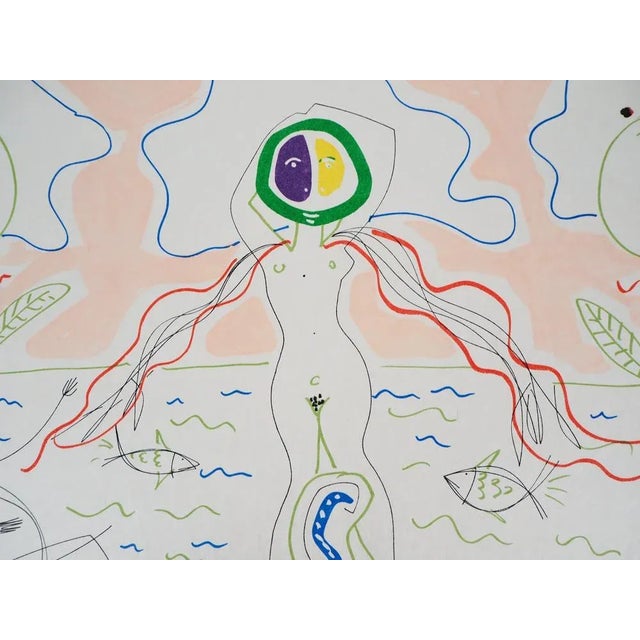 Raymond Moretti and Jean Cocteau, The Birth of Venus, Original Signed Lithograph For Sale - Image 4 of 6