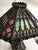 1920a Ornate Iron Leaded Glass Table Lamp For Sale - Image 9 of 11