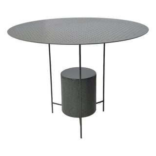 Model Panna Cotta Outdoor Coffee Table in Stainless Steel and Stone by Ron Gilad for Molteni For Sale